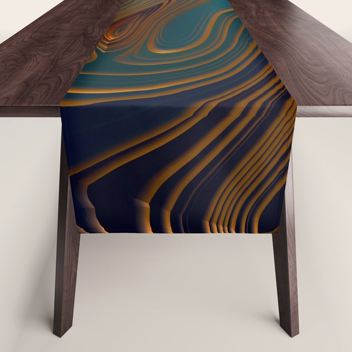 Peacock Ocean Table Runner Gallery Image 1