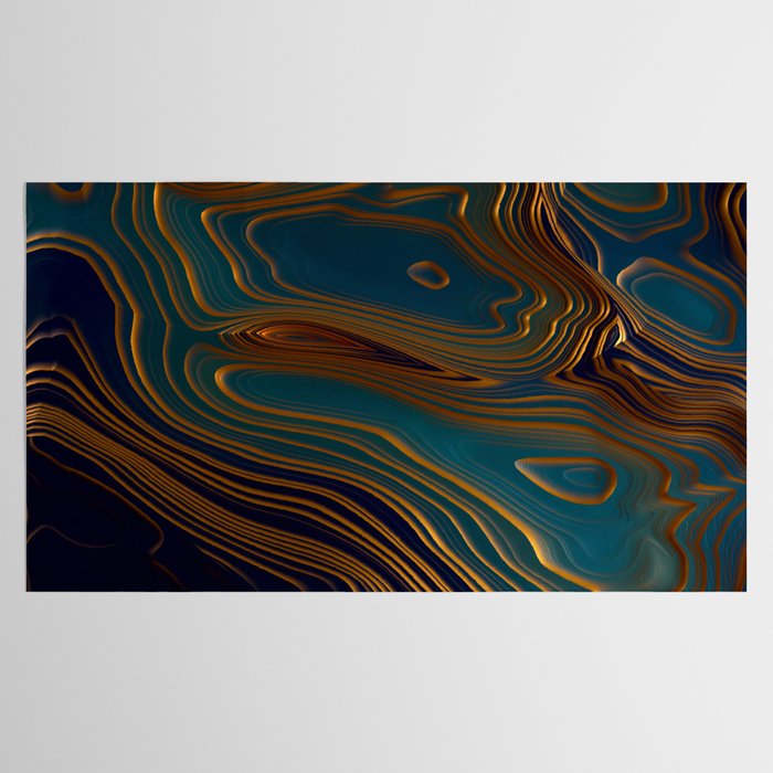 Peacock Ocean Tablecloth Gallery Image 2