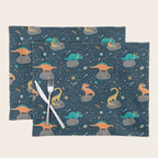 Dinosaurs Floating on an Asteroid Placemat Gallery Image 1