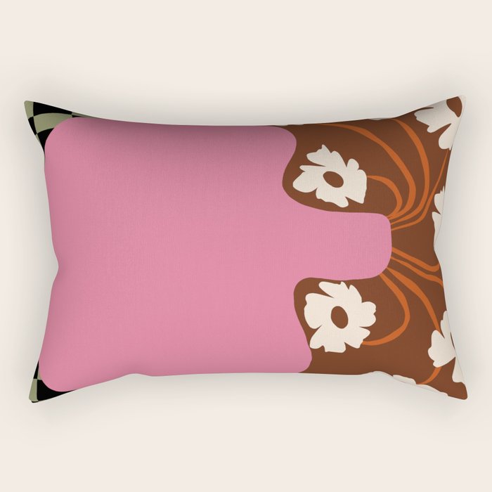 Big pot with flower  Rectangular Pillow Gallery Image 2