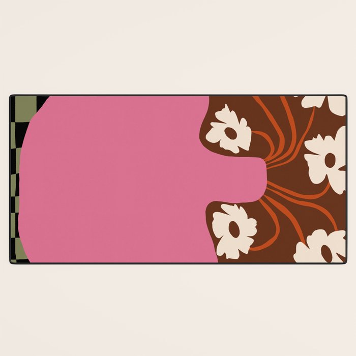 Big pot with flower  Desk Mat Gallery Image 3