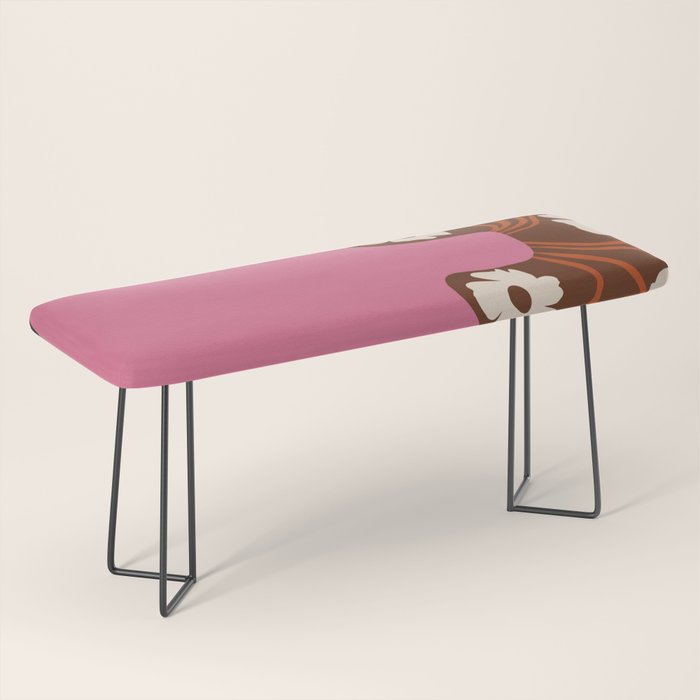 Big pot with flower  Bench Gallery Image 1