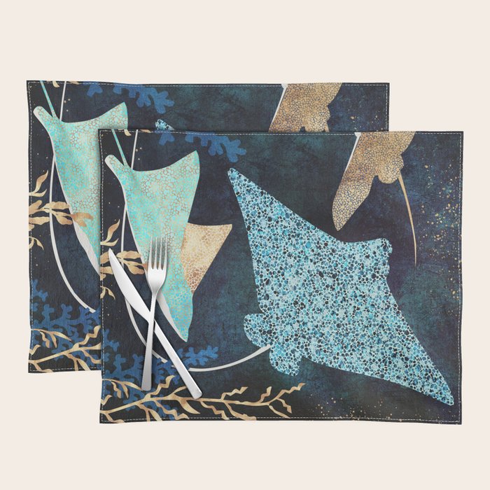 Metallic Stingray II Placemat Gallery Image 1