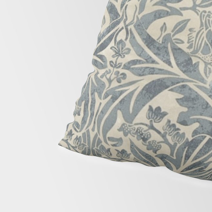 William Morris Vintage Bluebell Blue Sea Green Vellum Pillow Sham Gallery Image 4