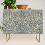William Morris Vintage Bluebell Blue Sea Green Vellum Credenza Gallery Image 1