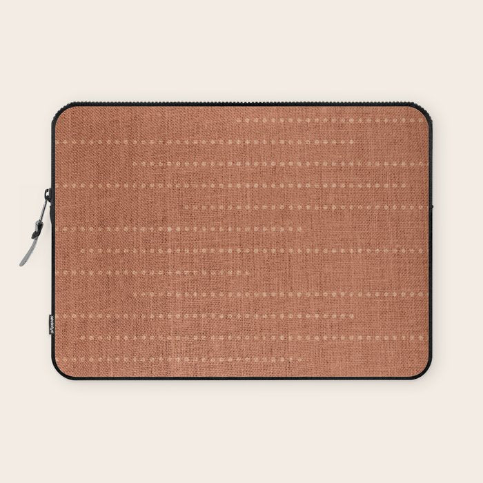 Minimalist Earthy Boho Chic Terracotta Laptop Sleeve Gallery Image 1