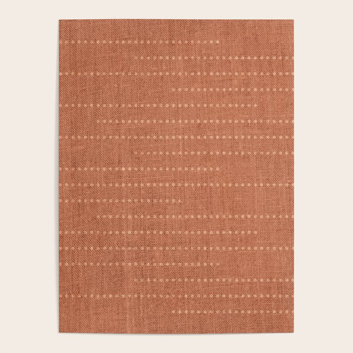 Minimalist Earthy Boho Chic Terracotta Poster Gallery Image 4