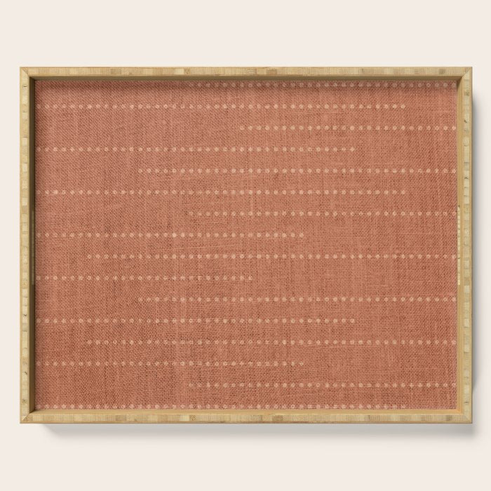 Minimalist Earthy Boho Chic Terracotta Serving Tray Gallery Image 1