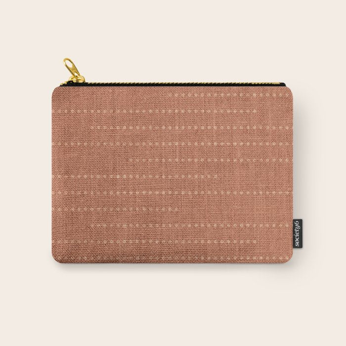 Minimalist Earthy Boho Chic Terracotta Carry All Pouch Gallery Image 1
