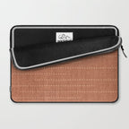 Minimalist Earthy Boho Chic Terracotta Laptop Sleeve Gallery Image 2