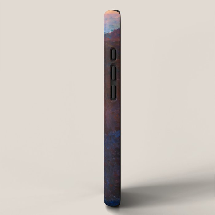 Claude Monet Impressionist Landscape Oil Painting Sunset At Sea Cliffs Ocean Cliff Landscape iPhone Case Gallery Image 2