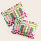  Woven Checks and Stripes - Festive Multi Pillow Sham Gallery Image 3