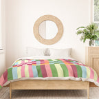  Woven Checks and Stripes - Festive Multi Duvet Cover Gallery Image 3