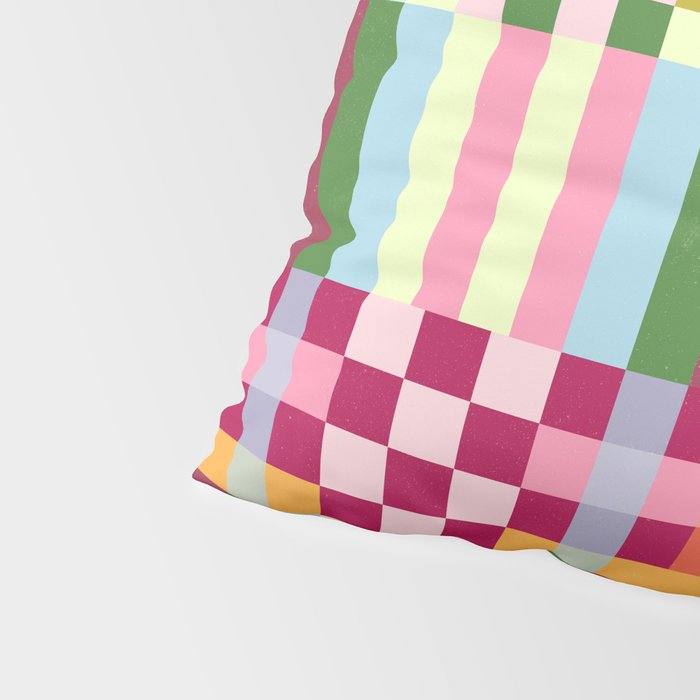  Woven Checks and Stripes - Festive Multi Pillow Sham Gallery Image 4