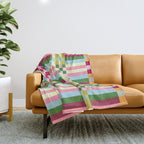 Woven Checks and Stripes - Festive Multi Throw Blanket Gallery Image 1