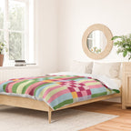  Woven Checks and Stripes - Festive Multi Duvet Cover Gallery Image 2