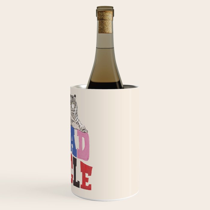 My Head Is A Jungle - Tiger Colorful Type Wine Chiller Gallery Image 3