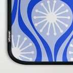 Mid Century Modern Atomic Drops Light Blue Royal Blue Laptop Sleeve Gallery Image 3