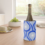 Mid Century Modern Atomic Drops Light Blue Royal Blue Wine Chiller Gallery Image 4