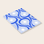 Mid Century Modern Atomic Drops Light Blue Royal Blue Notebook Gallery Image 3