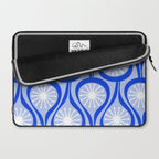 Mid Century Modern Atomic Drops Light Blue Royal Blue Laptop Sleeve Gallery Image 2