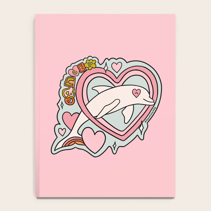 Cancer Zodiac Dolphin Notebook Gallery Image 4