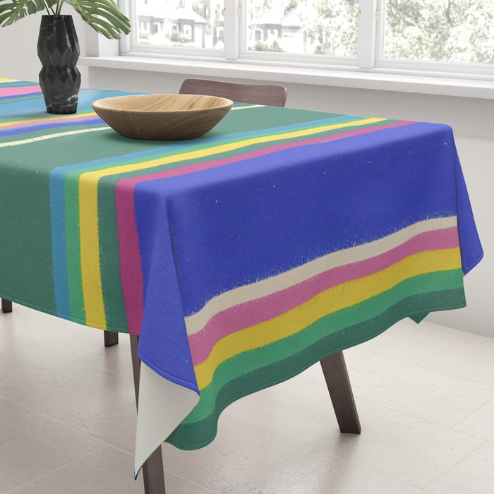 Folk abstract pattern  #2 Tablecloth Gallery Image 3