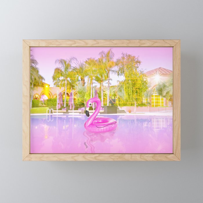 Pink Flamingo Mini Art Print Gallery Image 1