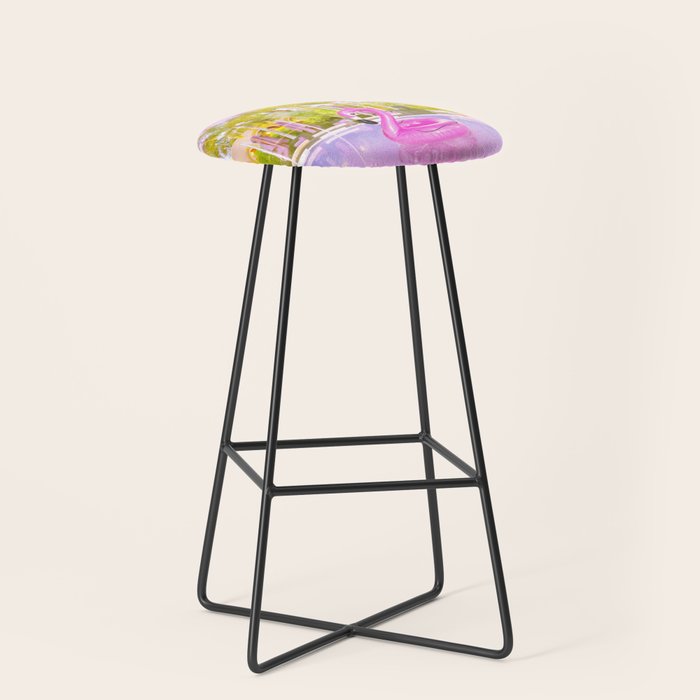 Pink Flamingo Stool Gallery Image 1
