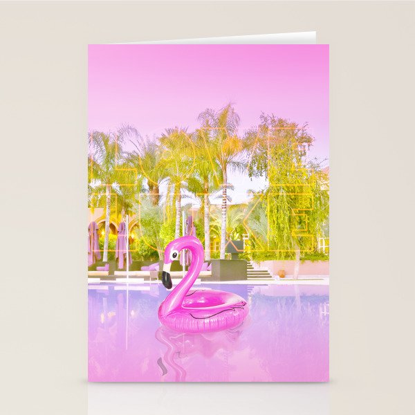 Pink Flamingo Stationery Card Gallery Image 2