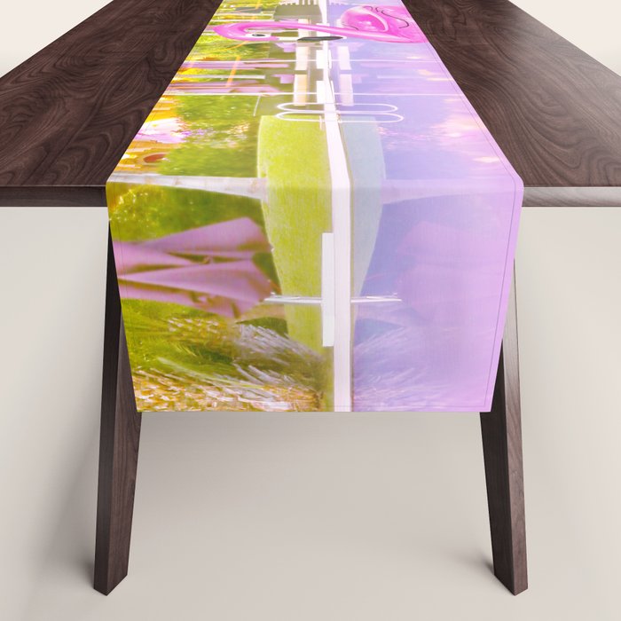 Pink Flamingo Table Runner Gallery Image 1