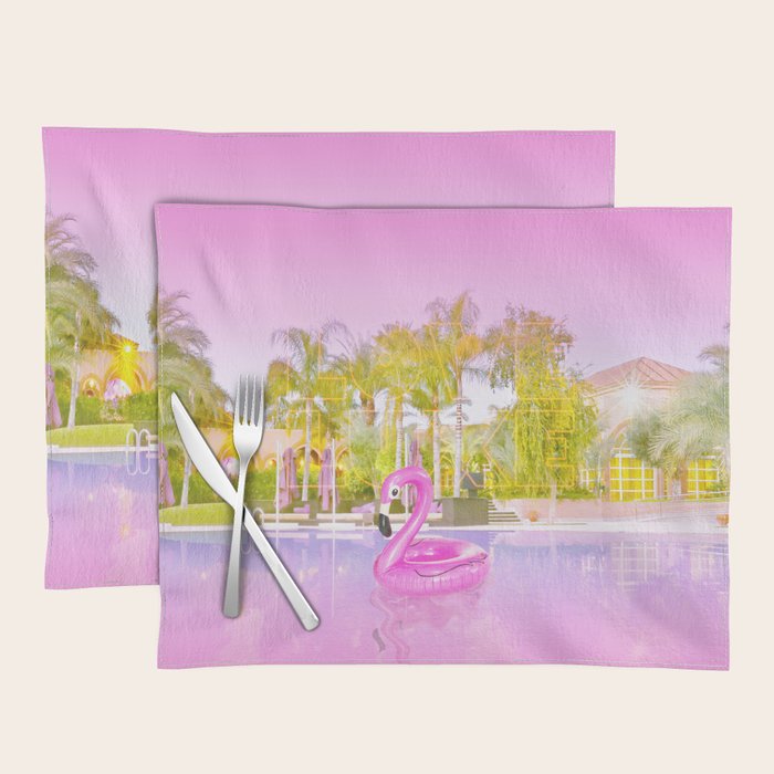 Pink Flamingo Placemat Gallery Image 1