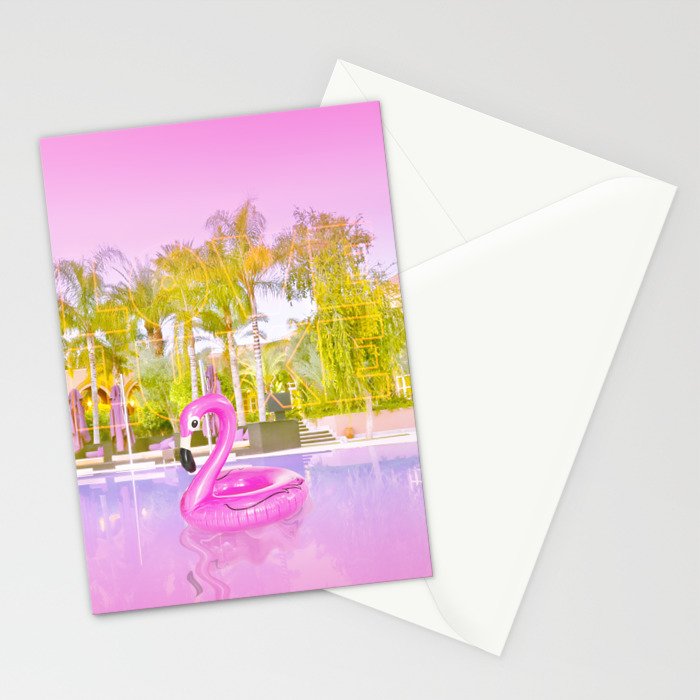 Pink Flamingo Stationery Card Gallery Image 2