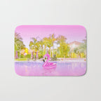 Pink Flamingo Bath Mat Gallery Image 1