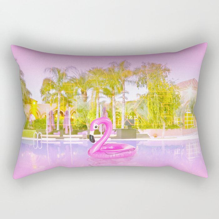 Pink Flamingo Rectangular Pillow Gallery Image 2