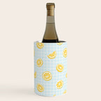 Vintage lemon fruit slice pattern Wine Chiller Gallery Image 1