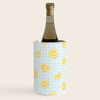 Vintage lemon fruit slice pattern Wine Chiller Gallery Image 2
