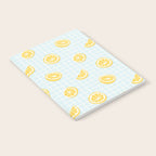 Vintage lemon fruit slice pattern Notebook Gallery Image 2
