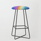 Wavy Stripes XVI - Ombre Rainbow Stool Gallery Image 1