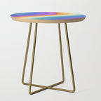 Wavy Stripes XVI - Ombre Rainbow Side Table Gallery Image 1