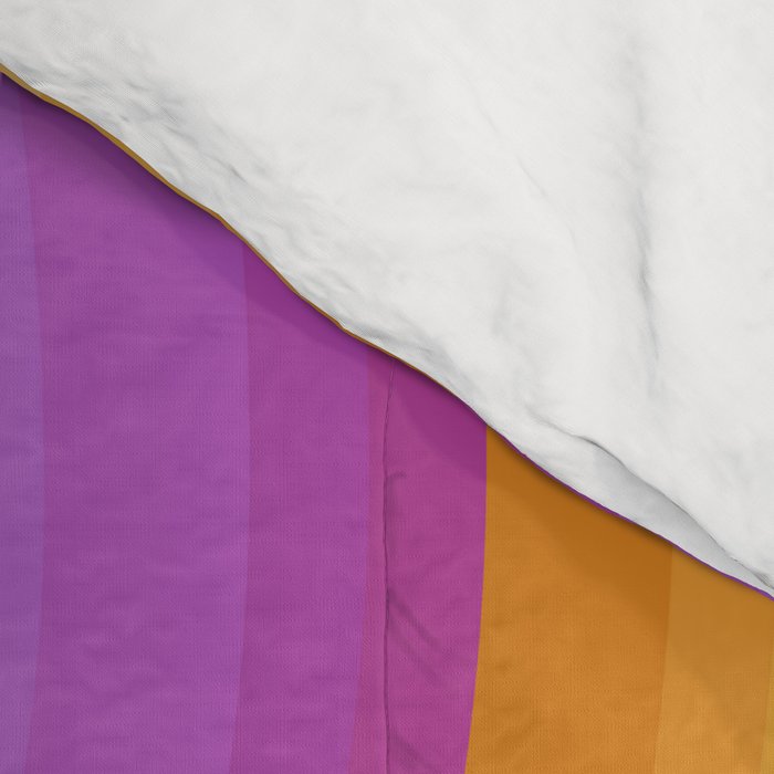 Wavy Stripes XVI - Ombre Rainbow Comforter Gallery Image 4