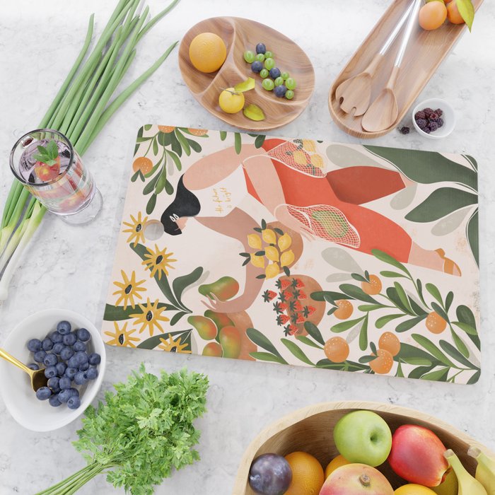 At the fruit market Cutting Board Gallery Image 2