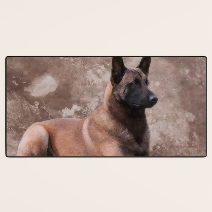 Malinois  Belgian shepherd - Mechelaar Desk Mat Gallery Image 3