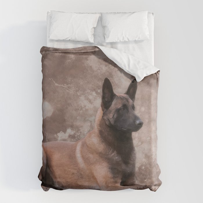 Malinois  Belgian shepherd - Mechelaar Duvet Cover Gallery Image 6