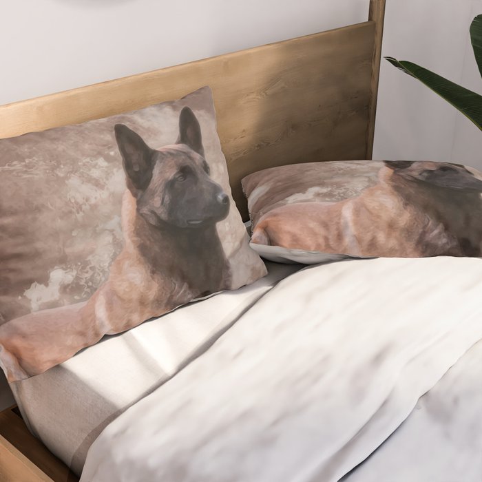 Malinois  Belgian shepherd - Mechelaar Pillow Sham Gallery Image 2