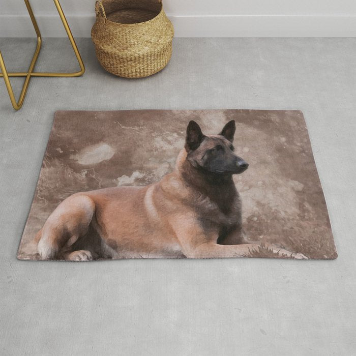 Malinois  Belgian shepherd - Mechelaar Rug Gallery Image 1