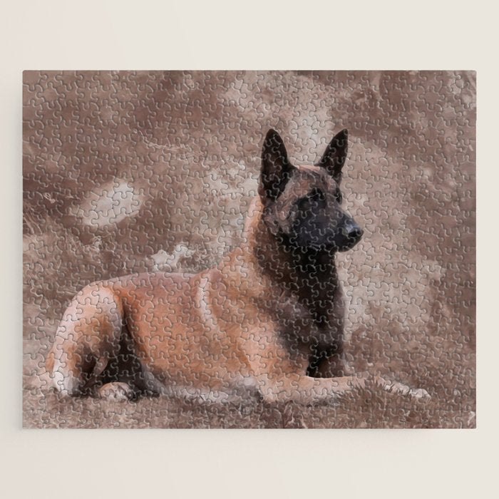 Malinois  Belgian shepherd - Mechelaar Jigsaw Puzzle Gallery Image 1