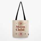 Vintage Moon Child Tote Bag Gallery Image 2