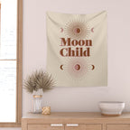 Vintage Moon Child Wall Tapestry Gallery Image 2