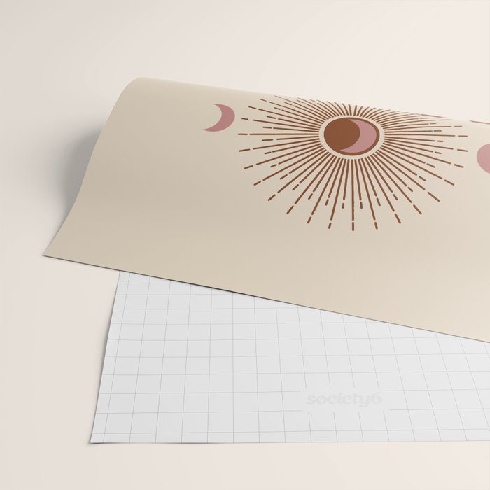 Vintage Moon Child Wrapping Paper Gallery Image 2